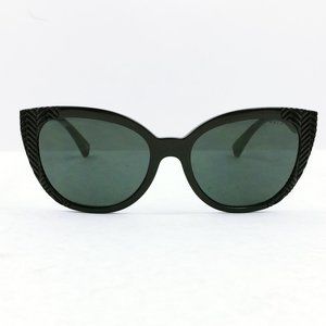 Ralph Ralph Lauren Women's Black Cat Style Sunglasses 56.18.140 3n  (Posh247)